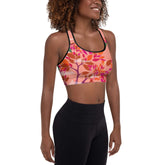 Sports Bra in Crossing Red